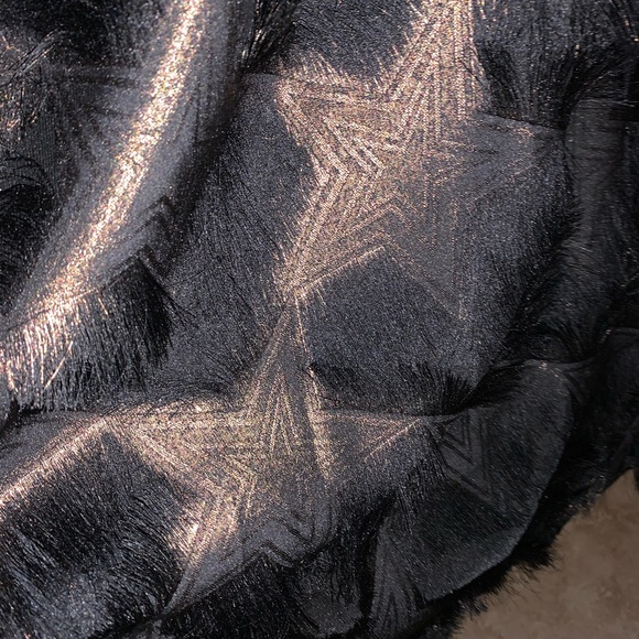 Starry XL formal dress- cap sleeve black bodice and black/copper A-line skirt - Picture 4 of 5